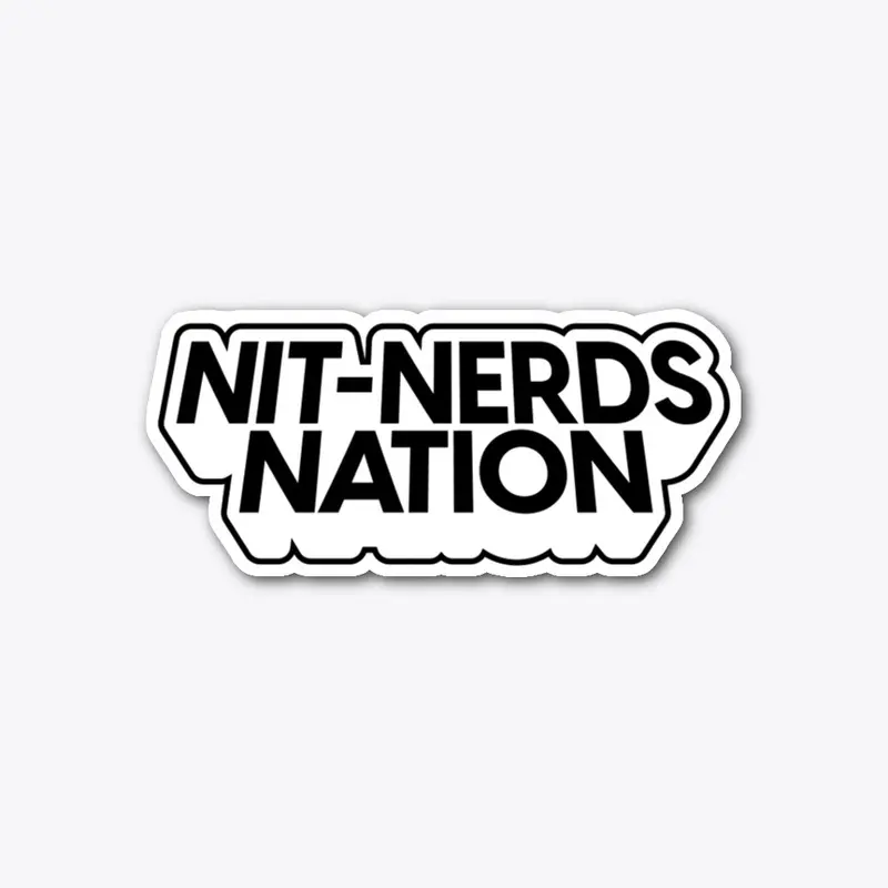 Nit-Nerds Nation Die Cut Sticker